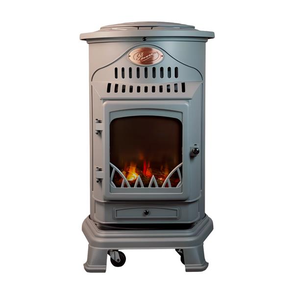 Provence gas heater mobile fireplace autumn green